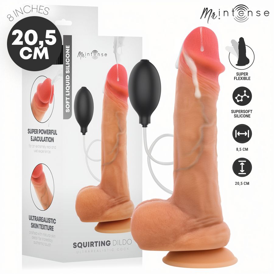 MR INTENSE - DANNY DILDO EIACULANTE IN SILICONE 20,5 CM -Ø- 4 CM MR. INTENSE DILDOS