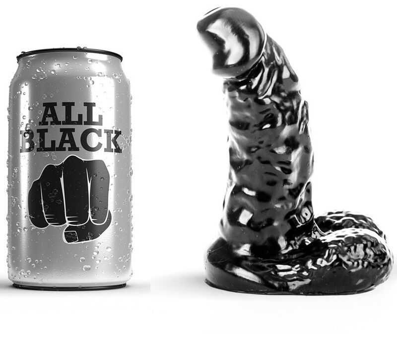ALL BLACK - DILDO 13 CM ALL BLACK