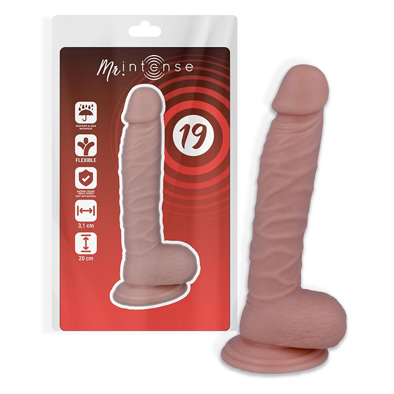 MR INTENSE - 19 REALISTIC PENIS 20 CM -O- 3.1 CM MR. INTENSE DILDOS