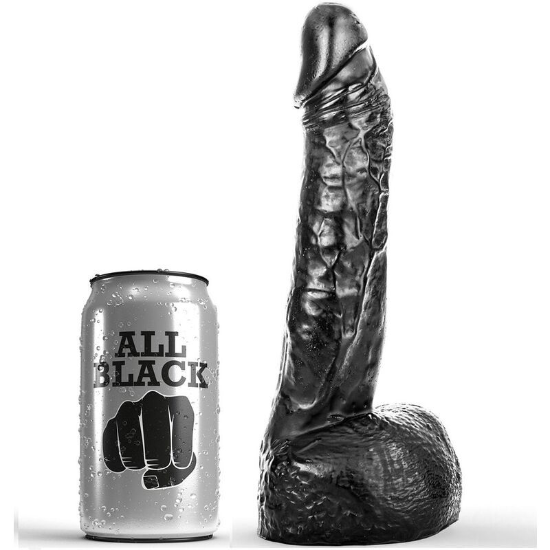 ALL BLACK - DILDO CON PUGNO 20 CM ALL BLACK