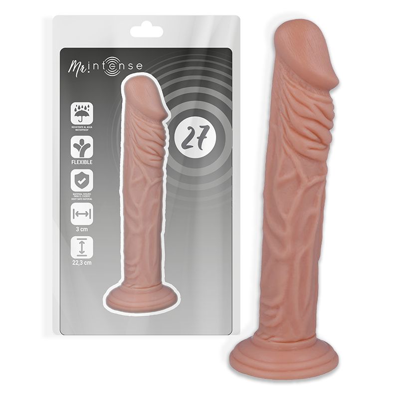 MR INTENSE - 27 PENE REALISTICO 22.3 CM -O- 4 CM MR. INTENSE DILDOS