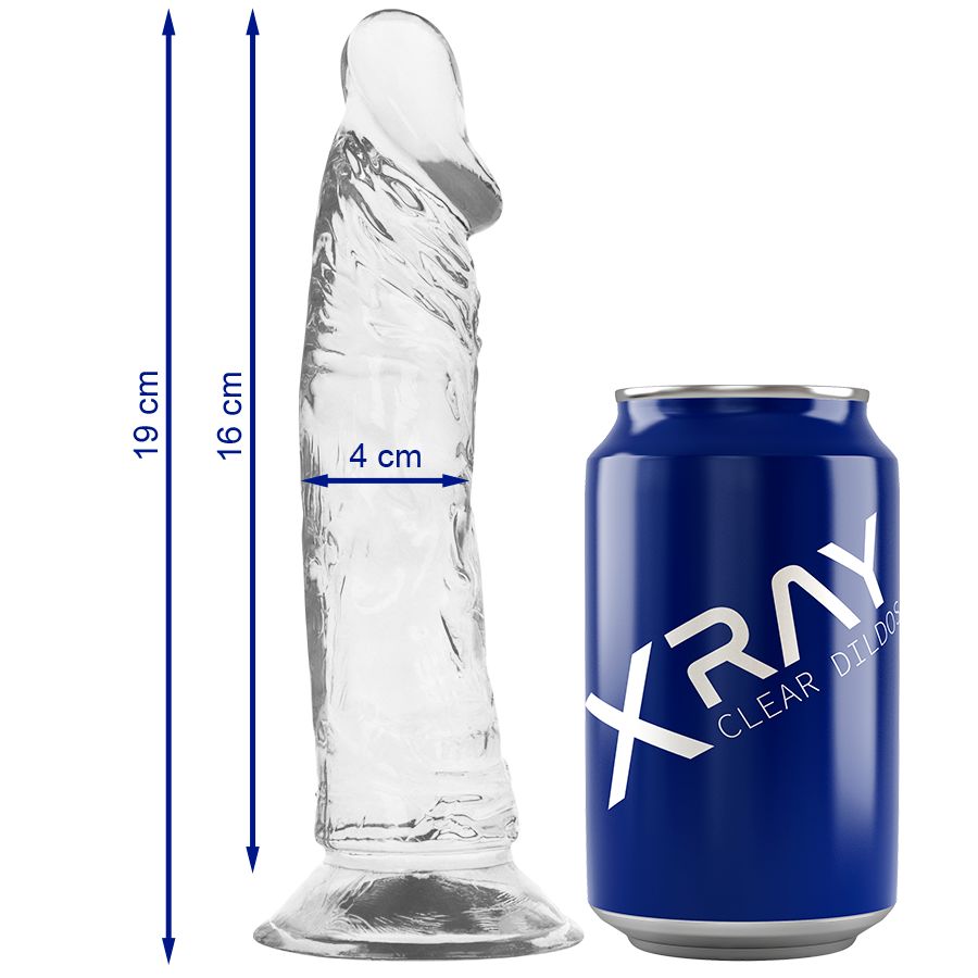X RAY - CAZZO TRASPARENTE 19 CM -O- 4 CM X RAY