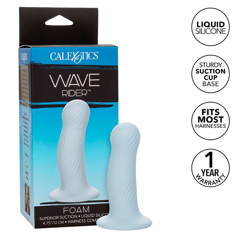 CALEXOTICS - WAVE RIDER FOAM ANAL PLUG BLU CALEXOTICS