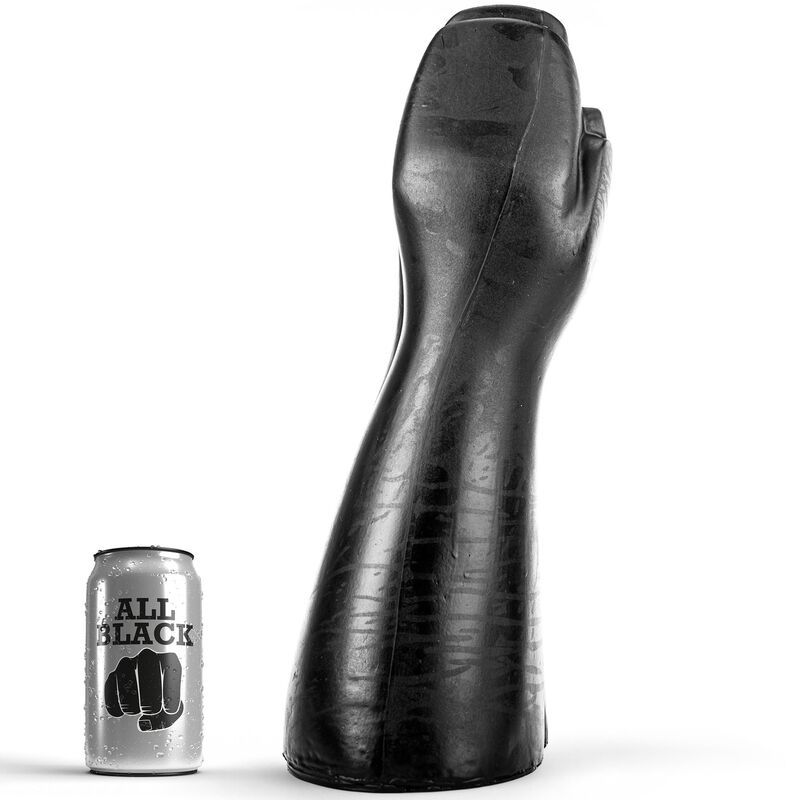 ALL BLACK - FISTING CON DILDO 39 CM ALL BLACK