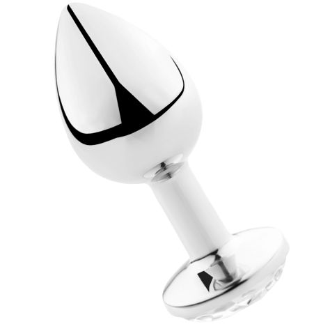 SECRETPLAY - PLUG ANALE TRASPARENTE ALLUMINIO 8 CM SECRETPLAY TOYS
