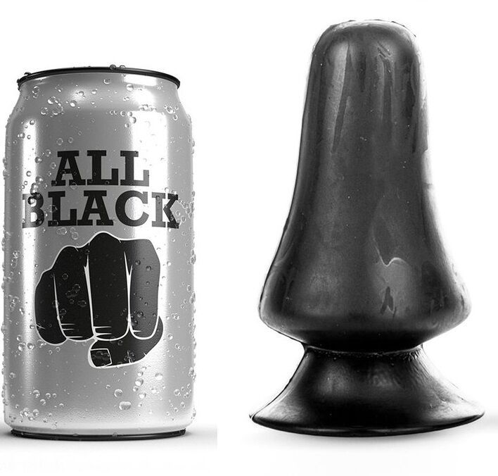 ALL BLACK - PLUG ANALE 12 CM ALL BLACK