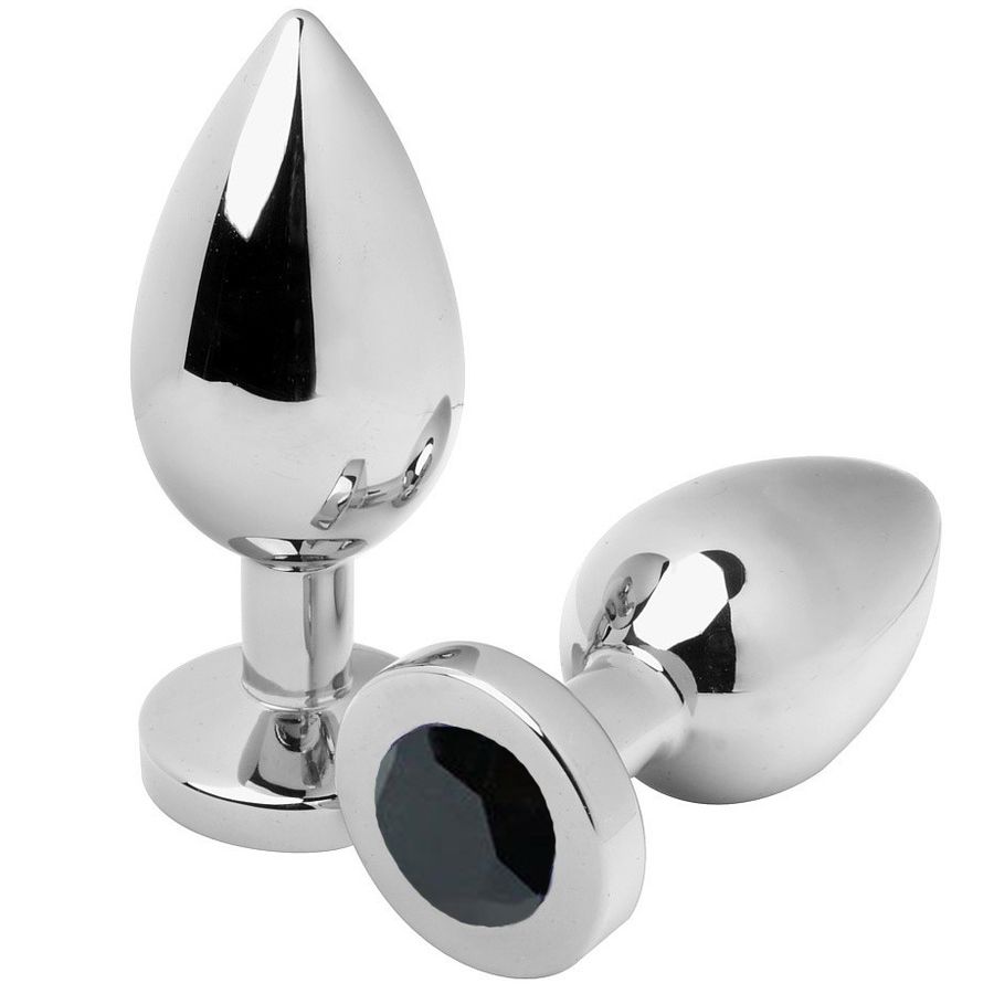 METAL HARD - PLUG ANALE DIAMOND NERO PICCOLO 5.71CM METAL HARD