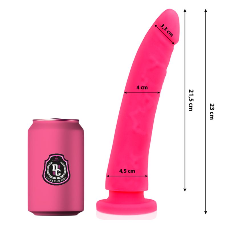 DELTA CLUB - TOYS DILDO MEDICO ROSA IN SILICONE 23 CM -O- 4.5 CM DELTACLUB