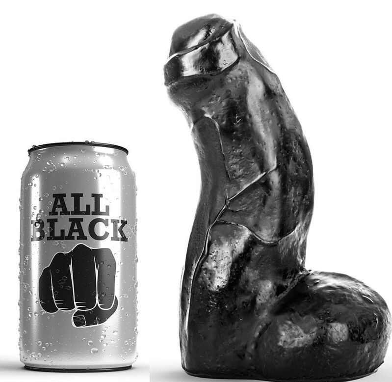 ALL BLACK - DONG NERO REALISTICO 17 CM ALL BLACK