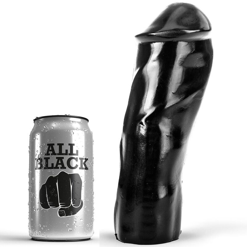 ALL BLACK - DILDO REALISTICO 20 CM ALL BLACK