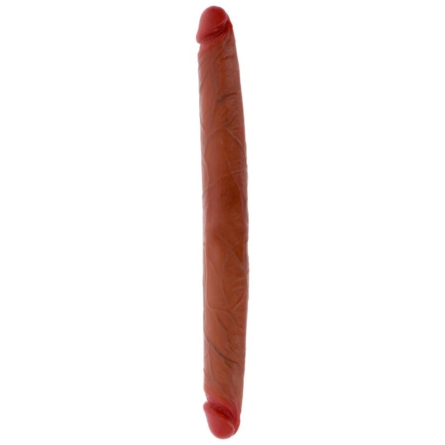 GET REAL - DILDO IN SILICONE A DOPPIA ESTREMITÀ CARAMELLO 40 CM GET REAL