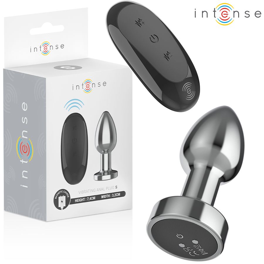 INTENSE - PLUG ANALE 10 VIBRAZIONI METALLO CON TELECOMANDO S INTENSE ANAL TOYS