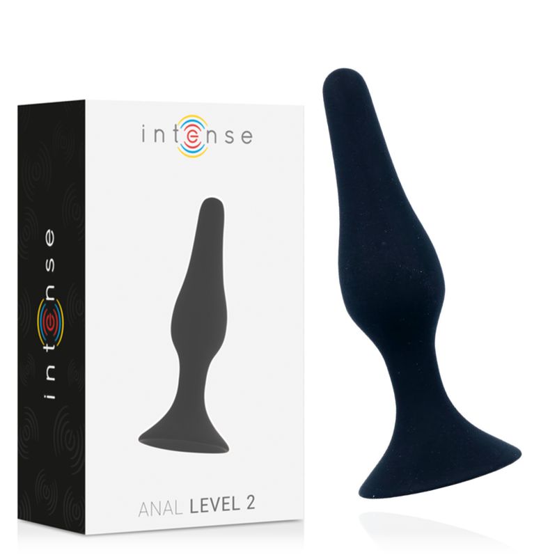 INTENSE - LIVELLO ANALE 2 11,5 CM NERO INTENSE ANAL TOYS