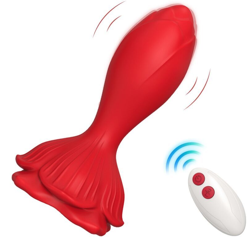 ARMONY - VIBRATORE ROSA E TELECOMANDO PICCOLO PLUG ANALE ROSSO ARMONY ANAL