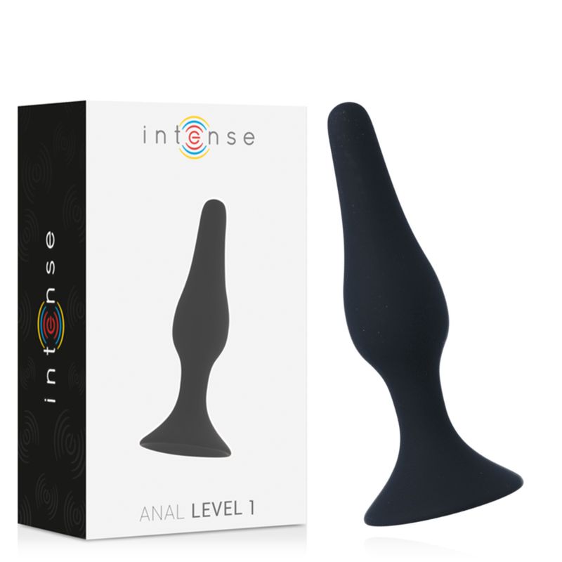 INTENSE - LIVELLO ANALE 1 10,5 CM NERO INTENSE ANAL TOYS