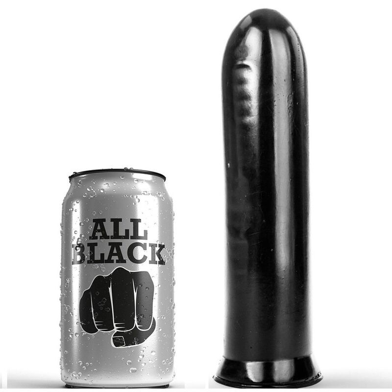 ALL BLACK - DILDO NERO 19 CM ALL BLACK