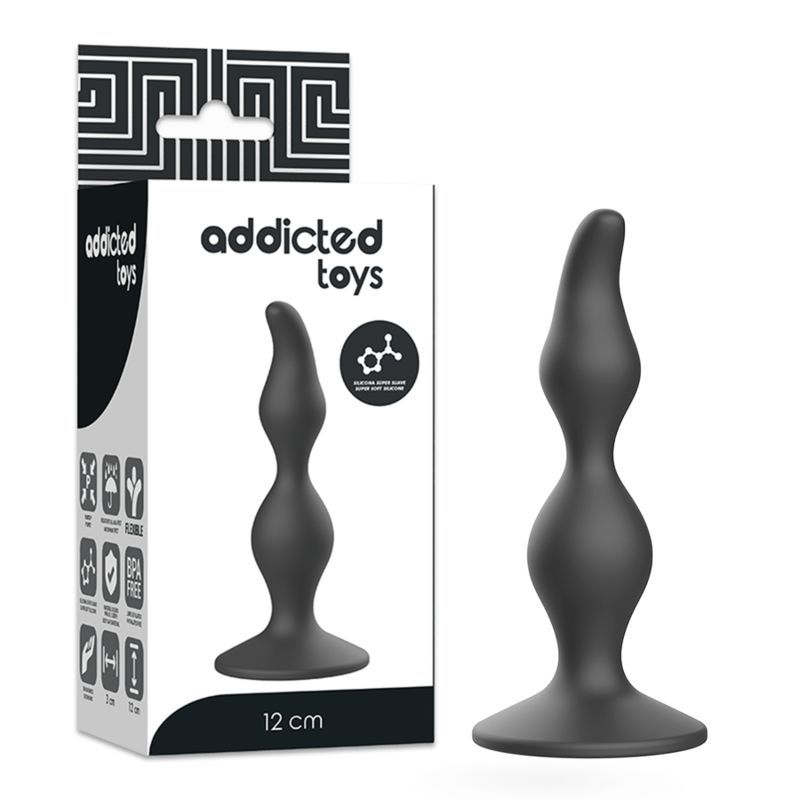 ADDICTED TOYS - PLUG SESSUALE ANALE 12 CM NERO ADDICTED TOYS