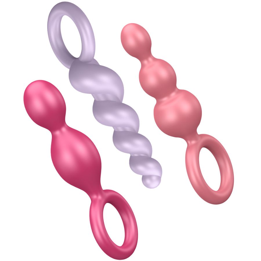 SATISFYER - SET 3 PZ TAPPI ANAL TRICOLORE SATISFYER PLUGS