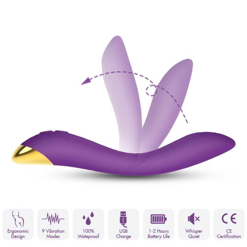 ARMONY - VIBRATORE FLAMINGO MULTIPOSIZIONE VIOLA ARMONY VIBRATORS