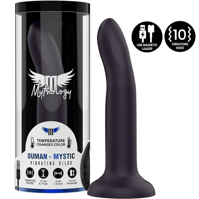 MYTHOLOGY - DUMAN MYSTIC DILDO M - VIBRATORE COMPATIBILE CON TECNOLOGIA WIRELESS WATCHME MYTHOLOGY FANTASY DILDO