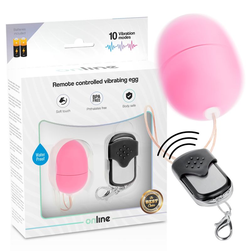 ONLINE - TELECOMANDO UOVO VIBRANTE S ROSA ONLINE