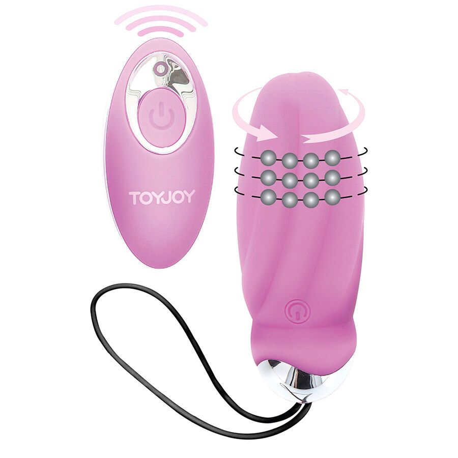 TOYJOY - VIBRATORE ROSA CON TELECOMANDO PER LA FELICITÀ CHE MI FAI CREPUSCOLARE TOYJOY
