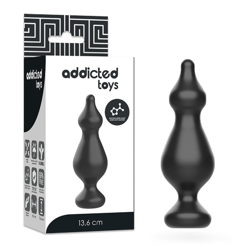 ADDICTED TOYS - PLUG SESSUALE ANALE 13.6 CM NERO ADDICTED TOYS