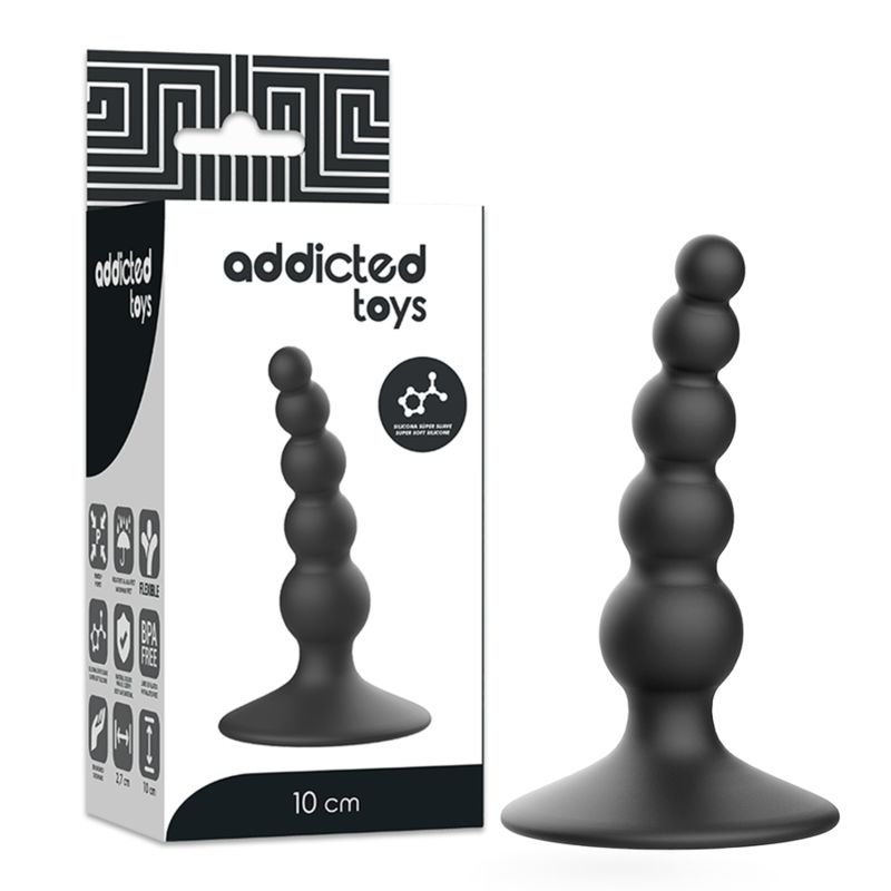 ADDICTED TOYS - PLUG SESSUALE ANALE 10 CM NERO ADDICTED TOYS