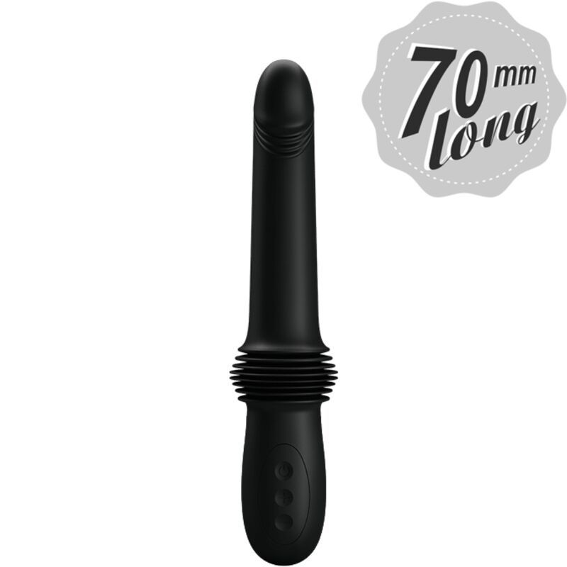 PRETTY LOVE - VIBRATORE PAZUZU 3 MODALITÀ DI SPINTA NERO FUN TOYS