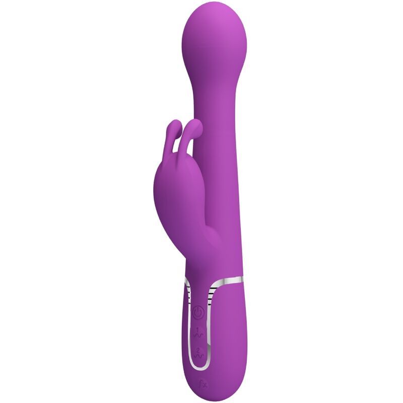 PRETTY LOVE - DEJON 3 IN 1 MULTIFUNZIONE VIBRATORE CONIGLIO VIOLA HIGH TECH