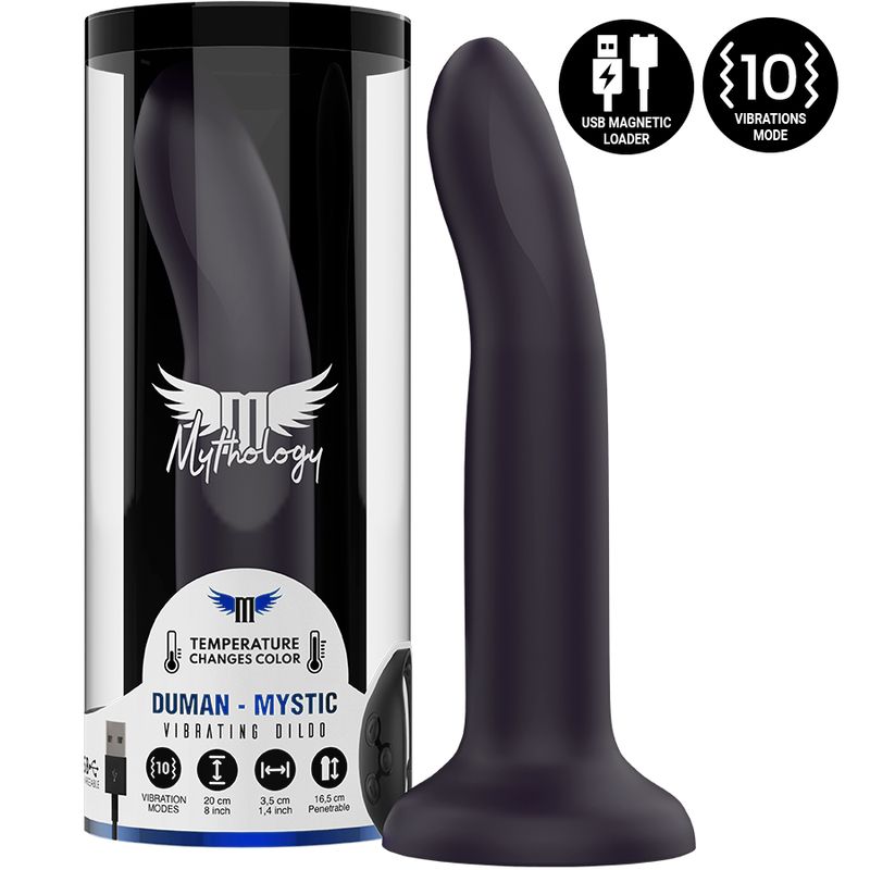 MYTHOLOGY - DUMAN MYSTIC DILDO L - VIBRATORE COMPATIBILE CON TECNOLOGIA WIRELESS WATCHME MYTHOLOGY FANTASY DILDO