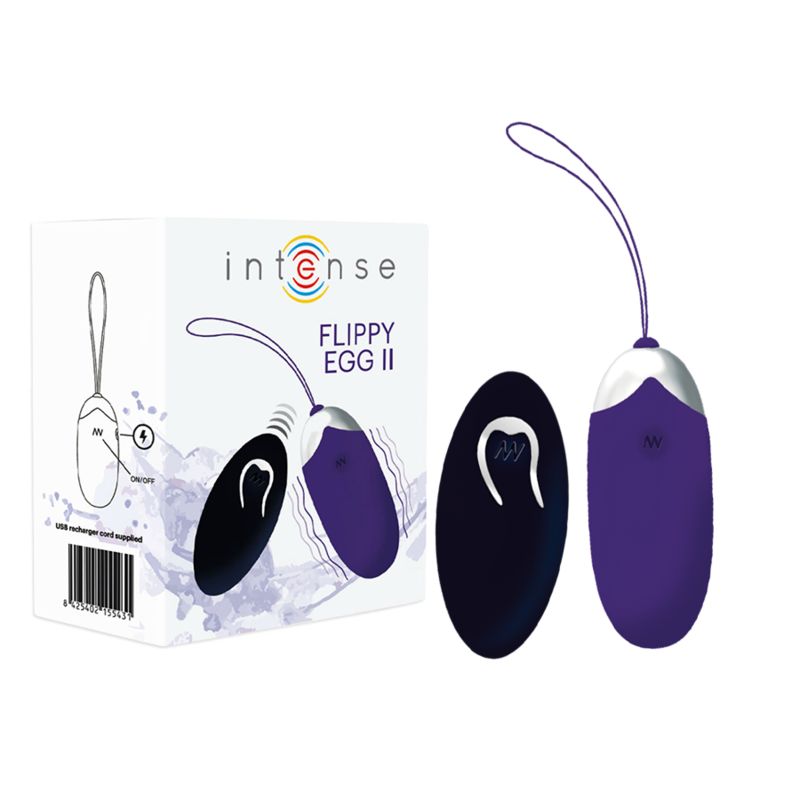 INTENSE - UOVO VIBRANTE FLIPPY II CON TELECOMANDO VIOLA INTENSE REMOTE CONTROL