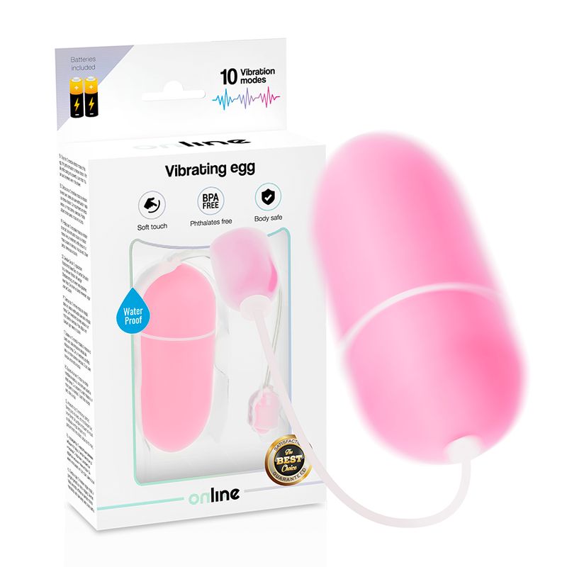 ONLINE - UOVO VIBRANTE IMPERMEABILE ROSA ONLINE