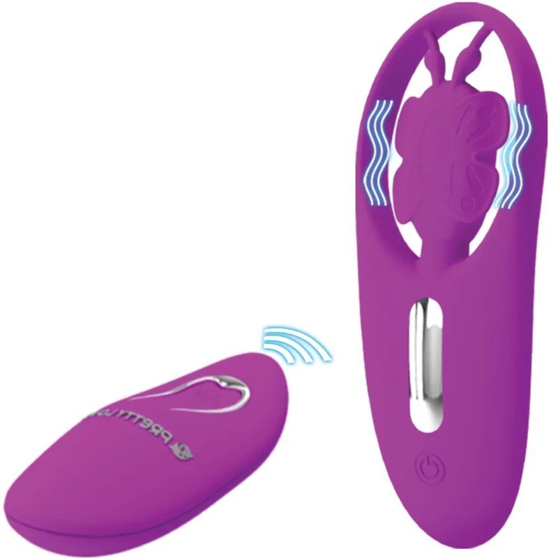 PRETTY LOVE - STIMOLATORE A FARFALLA PER MUTANDINE DANCING CON TELECOMANDO LILLA REMOTE CONTROL