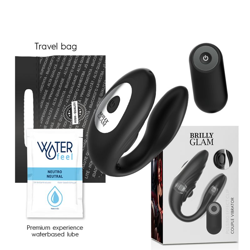 BRILLY GLAM- COPPIA TELECOMANDO PULSANTE E VIBRANTE BRILLY GLAM