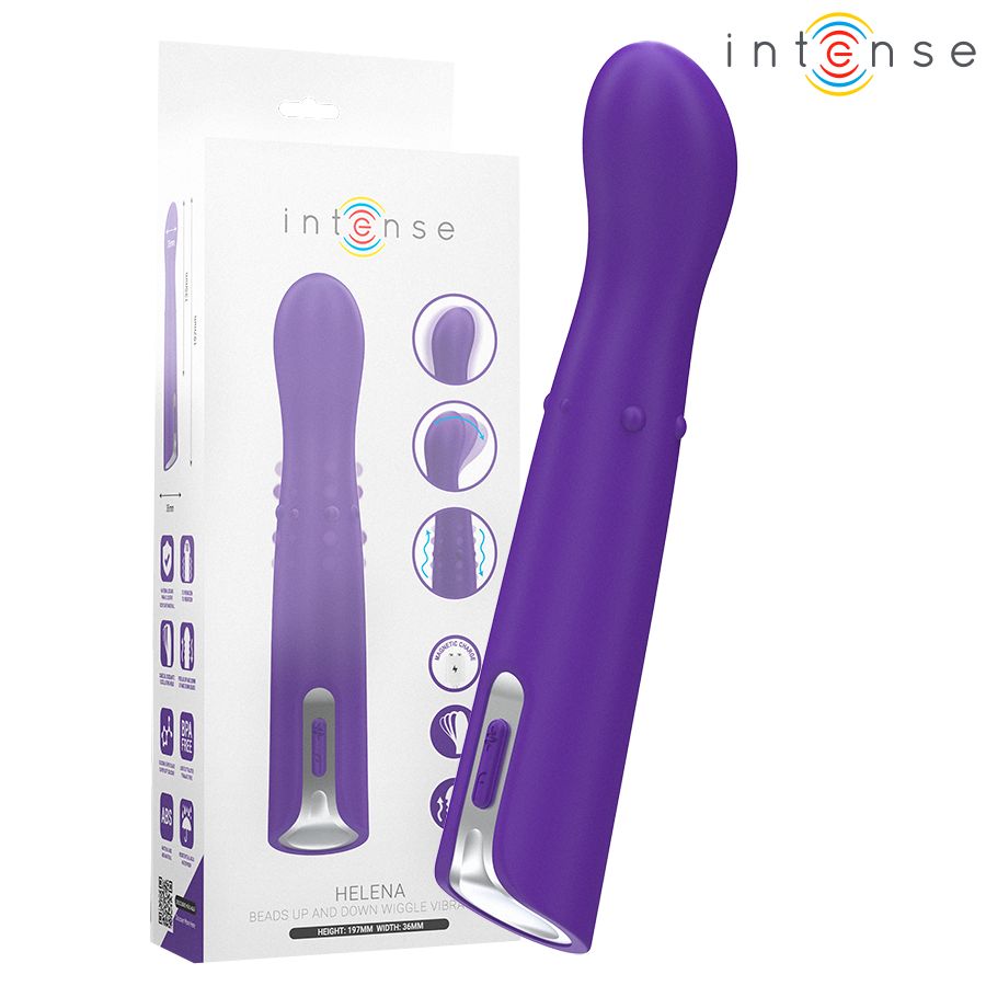 INTENSE - HELENA BEADS VIBRATORE OSCILLANTE SU E GIÙ 13,5 CM INTENSE HIGH TECH
