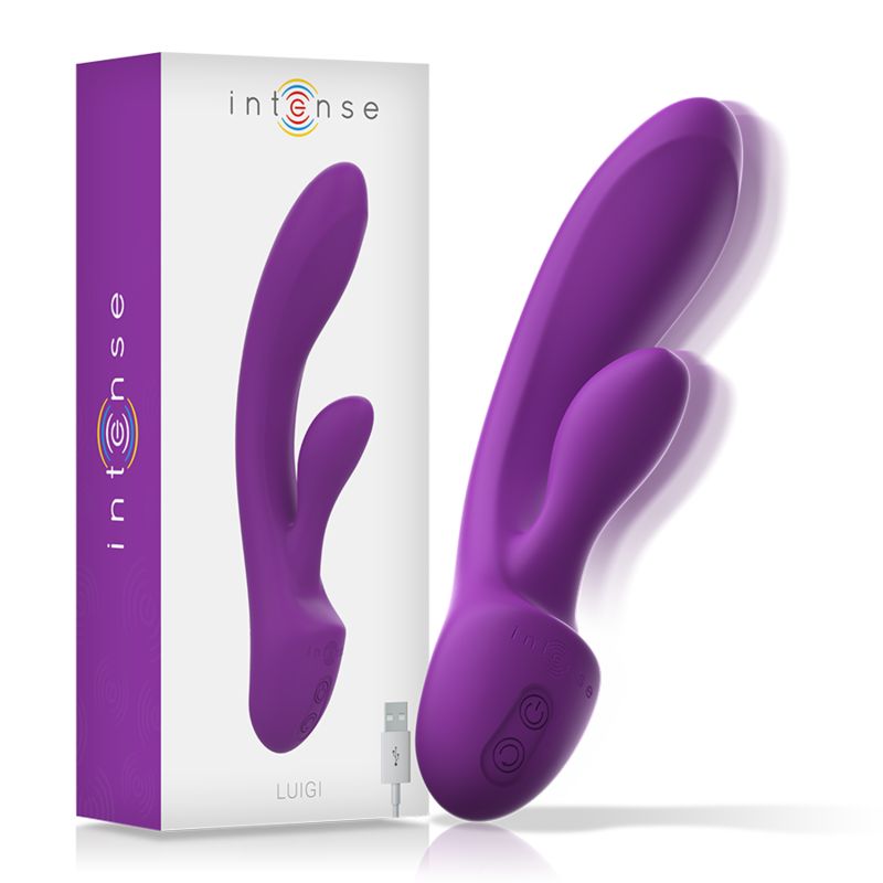 INTENSE - VIBRATORE LUIGI RABBIT SILICONE LIQUIDO VIOLA INTENSE HIGH TECH