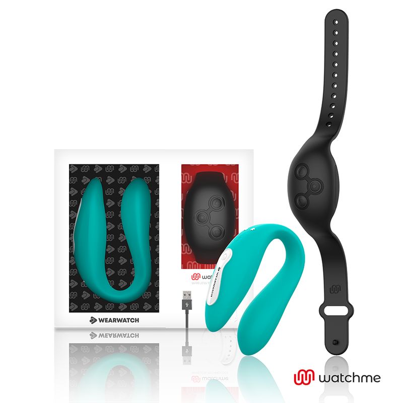 WEARWATCH - OROLOGIO VIBRATORE A DOPPIA TECNOLOGIA ACQUAMARINA / JET WEARWATCH
