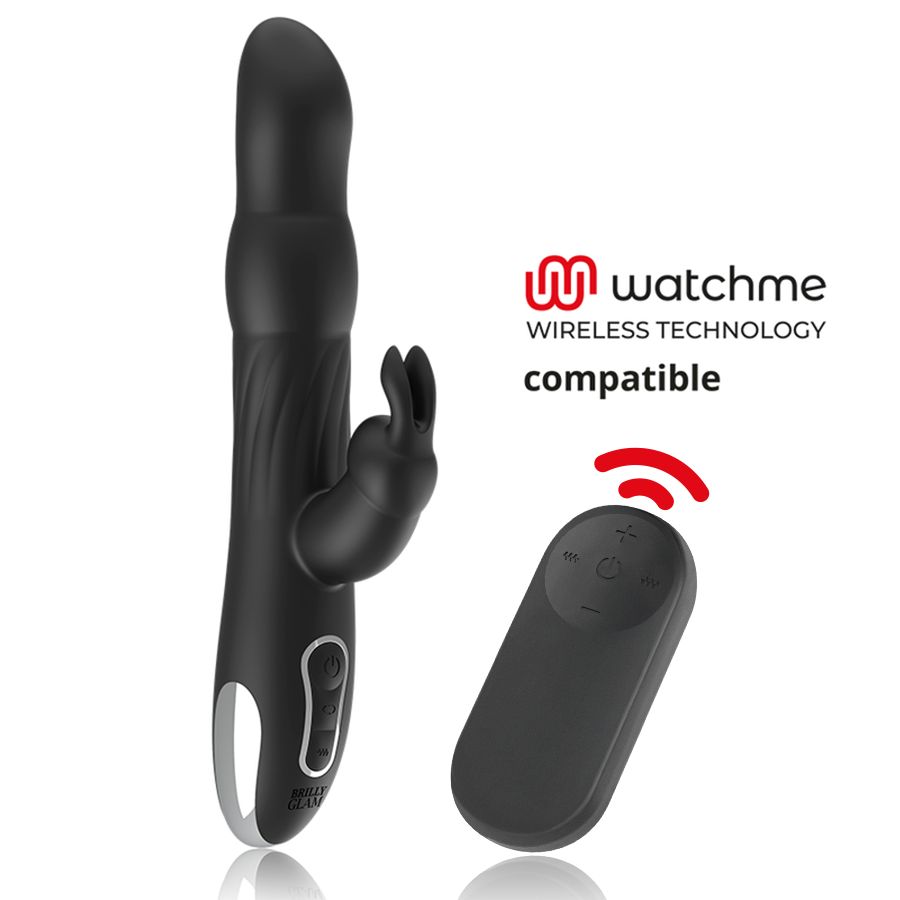 BRILLY GLAM - MOEBIUS VIBRATORE RABBIT E ROTATORE + TELECOMANDO WATCHME BRILLY GLAM