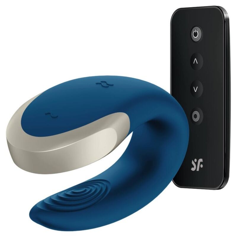SATISFYER - VIBRATORE DOUBLE LOVE PARTNER DI LUSSO BLU SATISFYER PARTNER