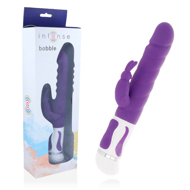 INTENSE - BOBBLE VIBRATORE ROTORE LILLA IN SILICONE INTENSE HIGH TECH