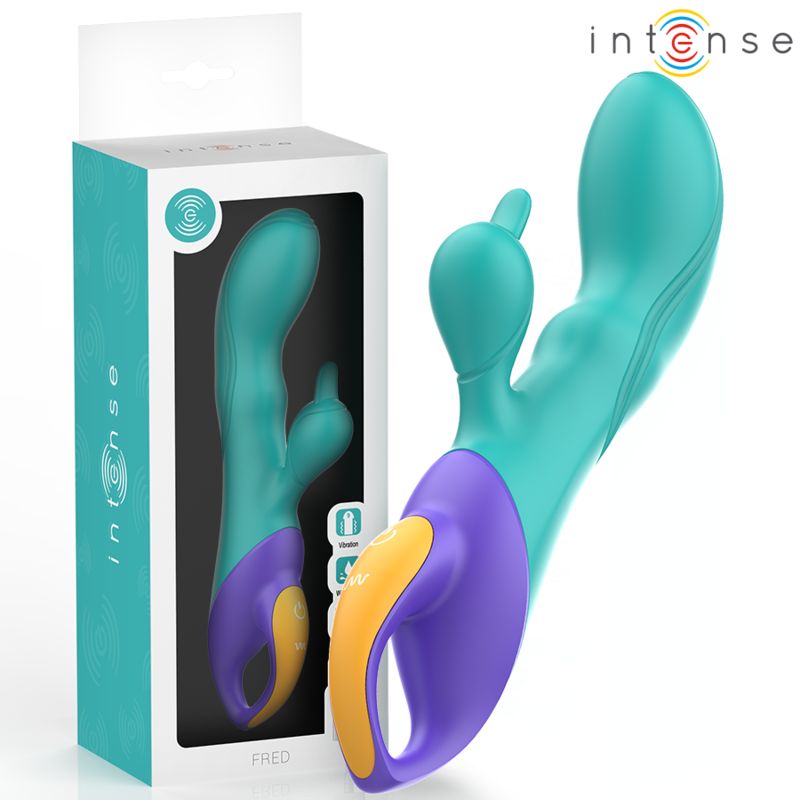 INTENSE - FRED VIBRATORE RABBIT BLU INTENSE HIGH TECH