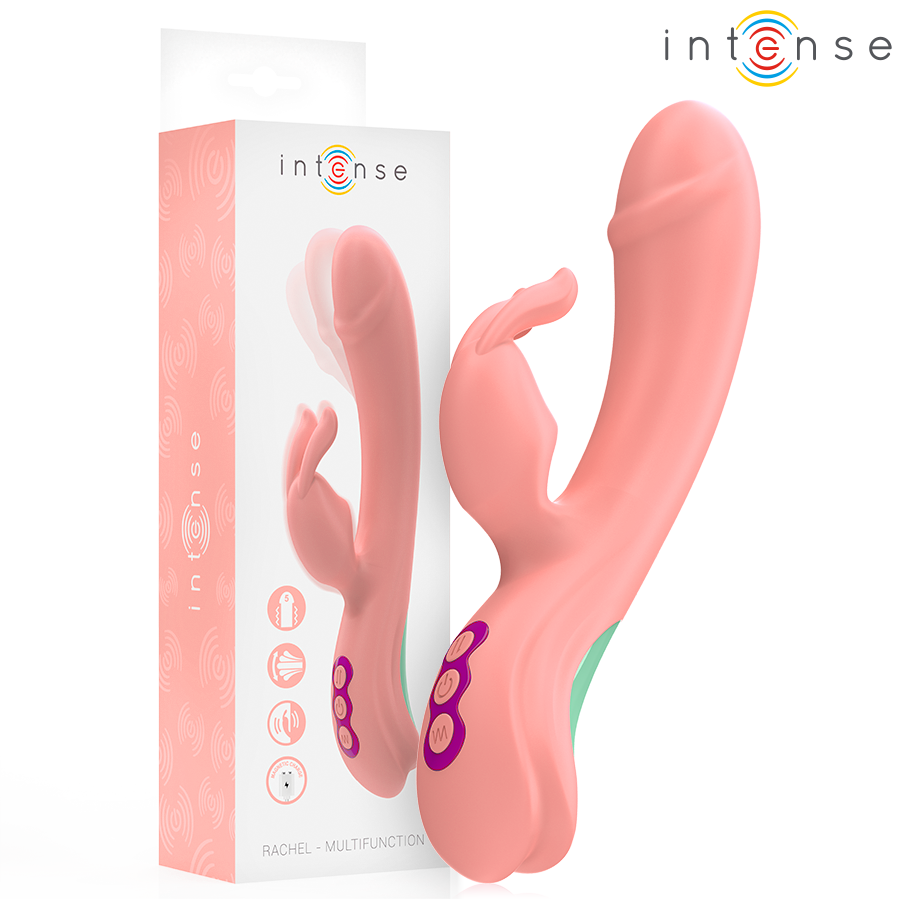 INTENSE - RACHEL RABBIT VIBRATOR 5 VIBRAZIONI ROSA INTENSE HIGH TECH