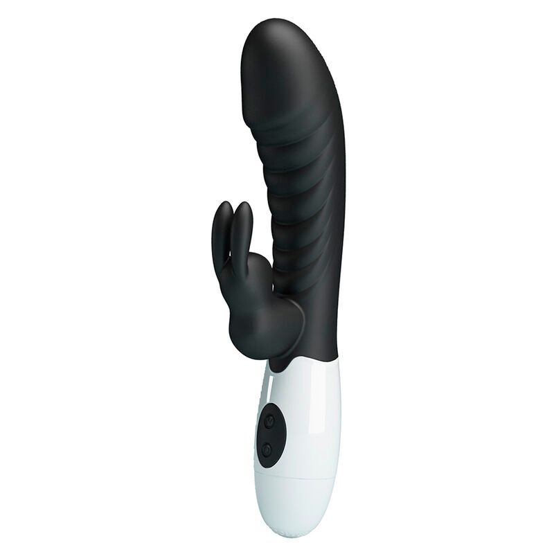 PRETTY LOVE - VIBRATORE A CONIGLIO NAUGHTY BUNNY CON 30 FUNZIONI NERO HIGH TECH