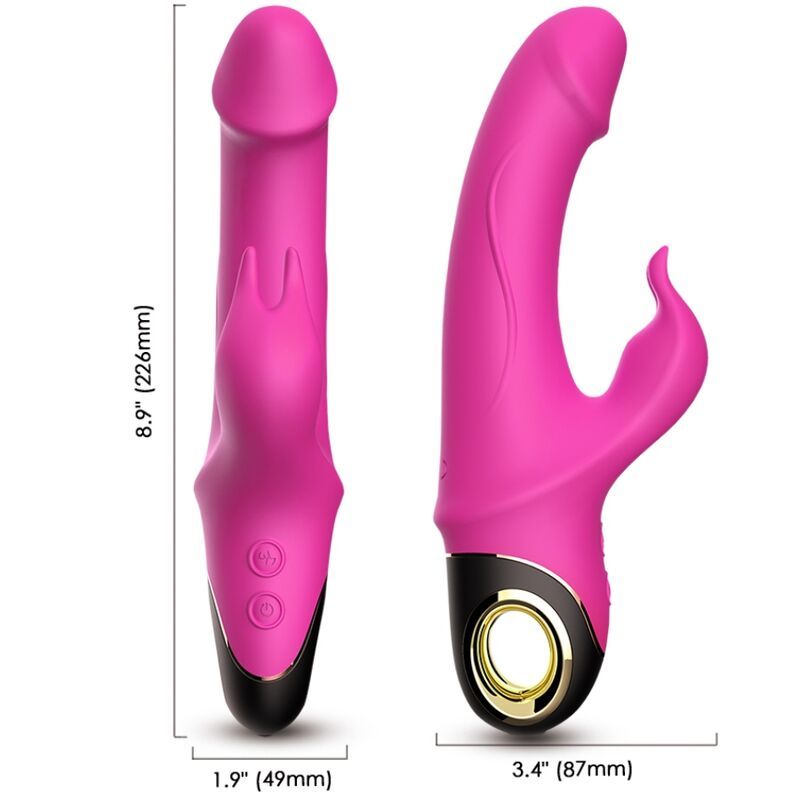ARMONY - METEROR DILDO VIBRATORE RABBIT ROTATOR FUCSIA ARMONY VIBRATORS