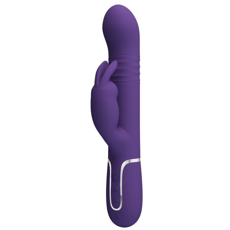 PRETTY LOVE - COALE VIBRATORE CONIGLIO CARBONE 4 EN 1 VIOLA HIGH TECH