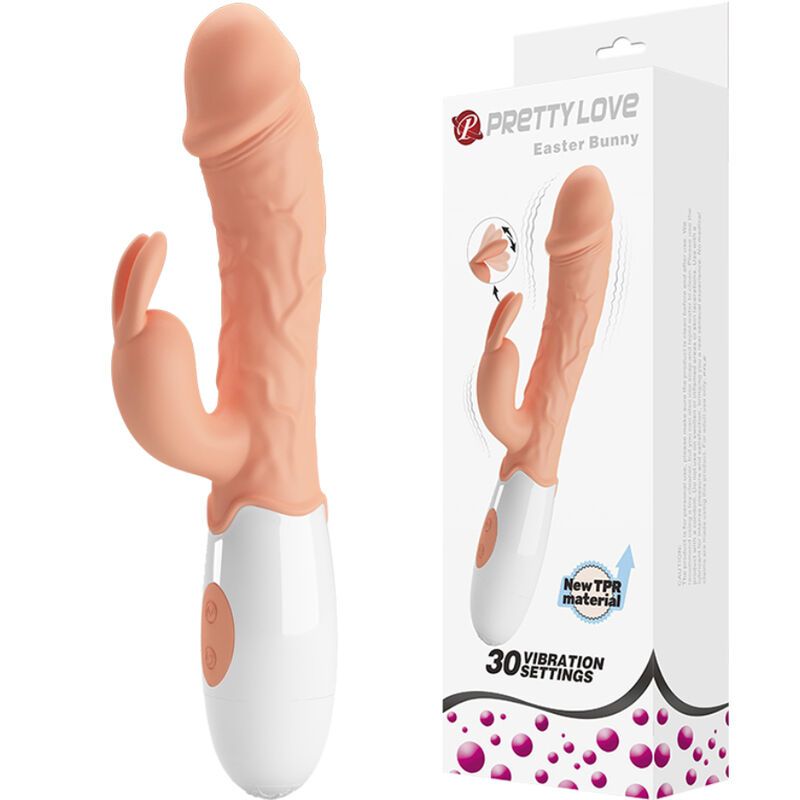 PRETTY LOVE - VIBRATORE CONIGLIETTO PASQUALE CON STIMOLATORE HIGH TECH
