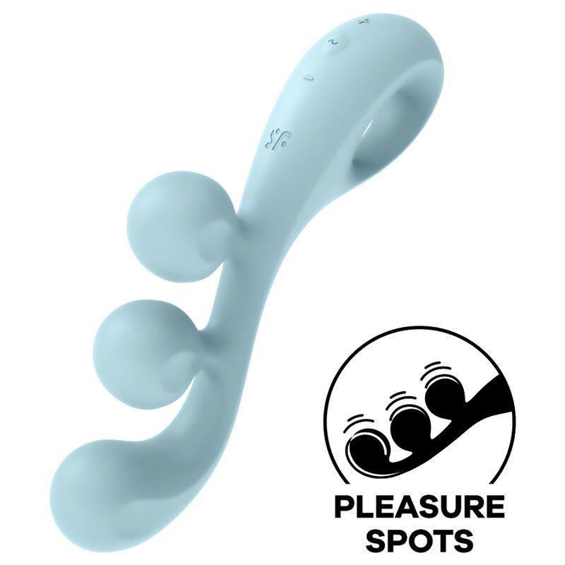 SATISFYER - MULTI VIBRATORE TRI BALL 2 BLU SATISFYER VIBRATOR