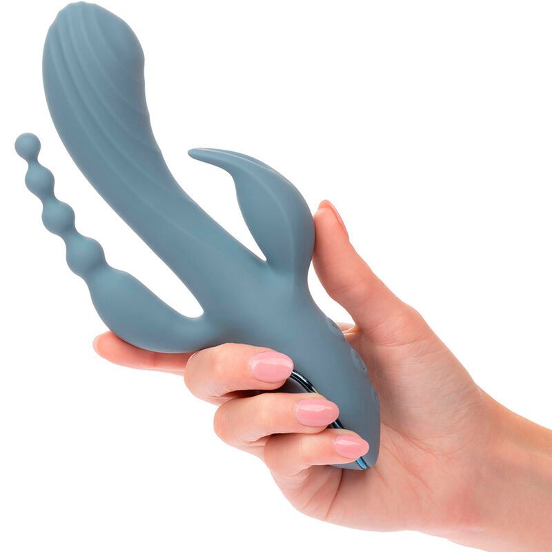 CALEXOTICS - VIBRATORE TRIPLE ECSTASY GRIGIO CALEXOTICS