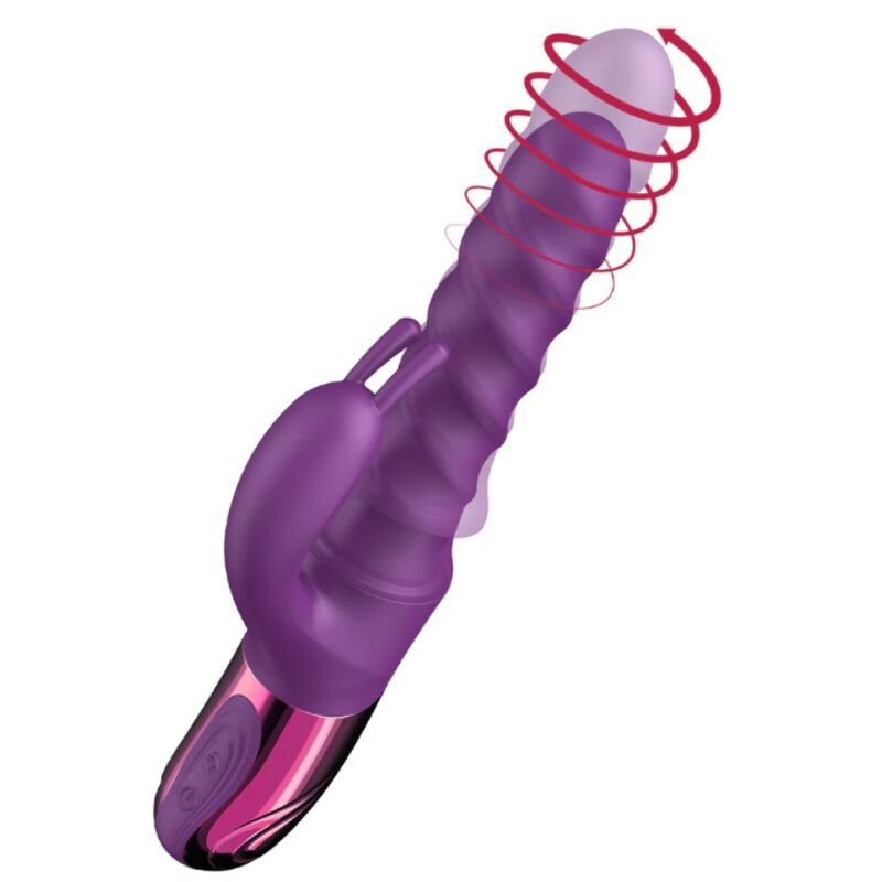 SHE.E.O - VIBRATORE A SPIRALE CON CONIGLIO VIOLA She.E.O